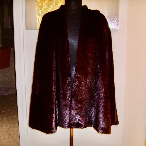 Faux Fur Mink Swing Coat/Vest - Picture 9 of 16